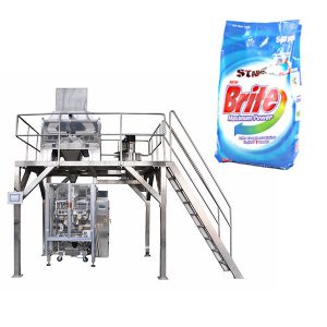4 kafa doğrusal kantar deterjan yıkama tozu paketleme makinesi